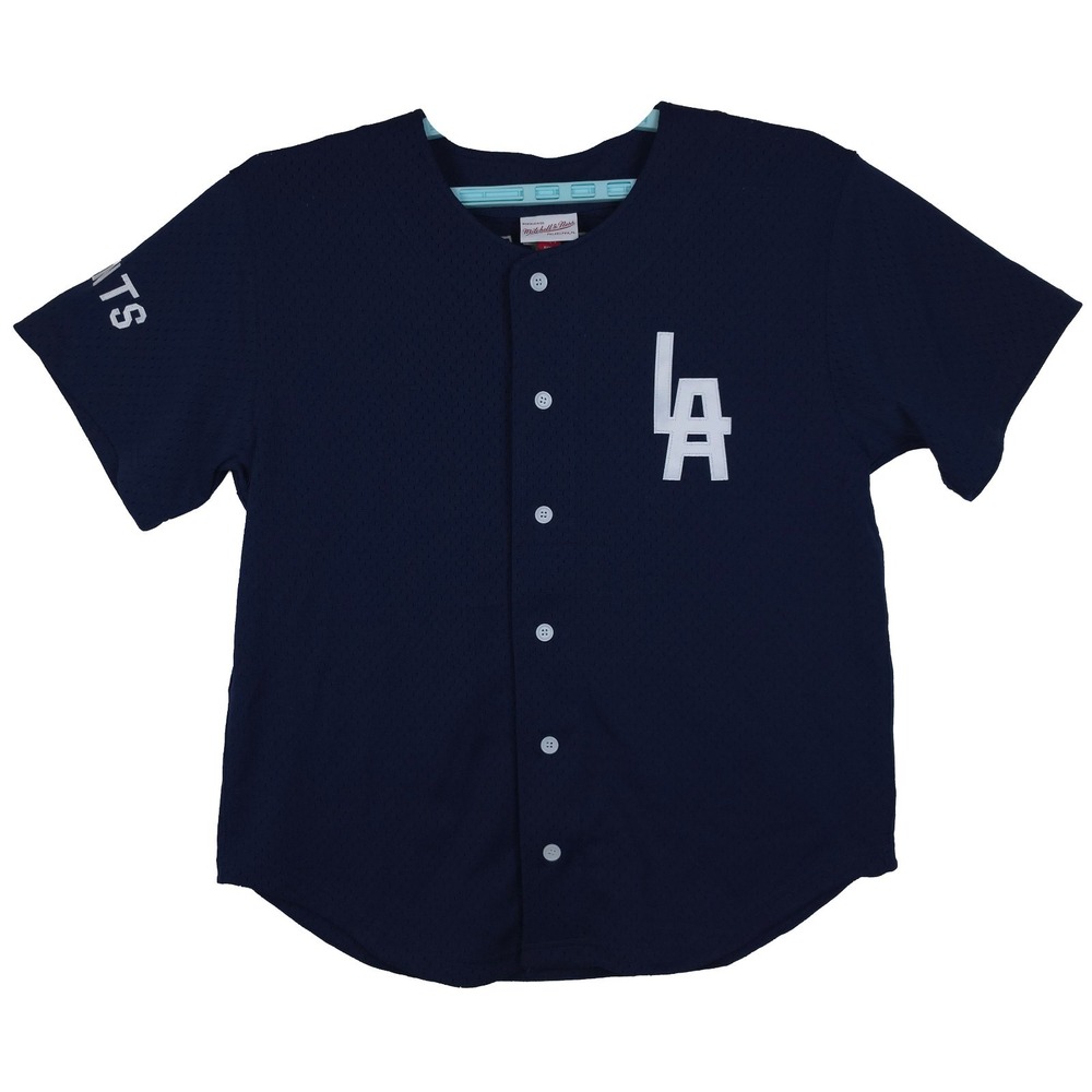 Authentic Mookie Betts LA Giants Mitchell & Ness NNL Large BP Jersey Navy NWT